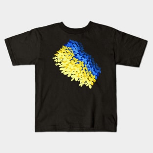 Floral flag of Ukraine Kids T-Shirt